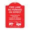 Signmission No Parking on Street Unauthorized Vehicles Towed at Vehicle Owners Expense, A-DES-RW-1824-23690 A-DES-RW-1824-23690 - alternate 1